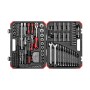 red Steckschlssel-Satz 1/4" + 1/2", 232-teilig (rot/schwarz, mit 2 Umschalt-Knarren) (R46003232)