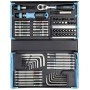 SmartCase Bit-Satz 2200SC-31, 73-teilig (schwarz/blau, 1/4", mit Umschaltknarre)