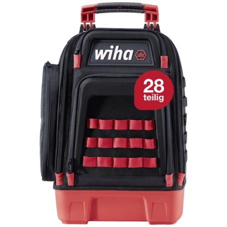 Werkzeugrucksack electric Set (schwarz/rot, 27-teilig, mit Rucksack) (45528)