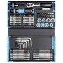 SmartCase Steckschlssel- und Bit-Satz 2200SC-32, 59-teilig (schwarz/blau, 1/4", mit Umschaltknarre)