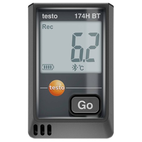 Testo 0572 1743 02 174 H BT Temperatur-Datenlogger Bodenfeuchte-Datenlogger -20 bis 70°C (0572 1743 02)