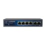 ALLNET Switch smart managed 6 Port Gigabit 95W / 4x PoE / 1x Gi 6 Port Gigabit 95W / 4x PoE / 1x PoE bt In / "ALL-SG8206PDM (ALL