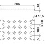 OBO Riffelblechdeckel für begehbareKabelrinnen 300x3000 St FS DBKR 300 (6049123)