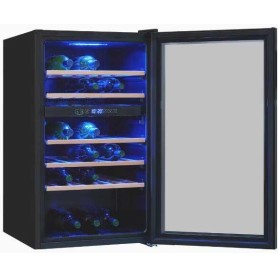 Cantinetta frigo per vino Exquisit WS2-45-GTE-160G, larghezza 49 cm, capacità 45 bottiglie di vino standard