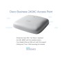 Cisco CBW240AC 1733 Mbit/s Grigio Supporto Power over Ethernet (PoE) (3-CBW240AC-E)
