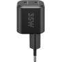 USB-C Dual-Schnellladegert Nano, PD, GaN, 35 Watt (schwarz, 2x USB-C, Power Delivery 3.0) (75333)
