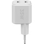 USB-C Dual-Schnellladegert Nano, PD, GaN, 35 Watt (wei, 2x USB-C, Power Delivery 3.0) (75334)