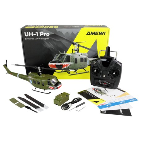 Amewi UH-1 Pro CP Brushless Helikopter 1 27 RTF (25352)