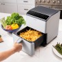 Cosori Dual Blaze Singolo 6,4 L Indipendente 1750 W Friggitrice ad aria calda Grigio chiaro (CAF-P583S-AEUR)