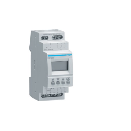 Hager EGN200 interruttore elettrico Interruttore orario Grigio (EGN200)
