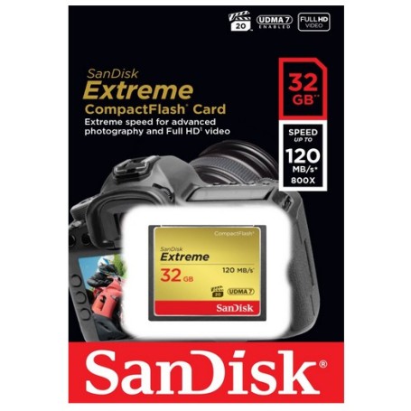 SanDisk 32GB Extreme CompactFlash (SDCFXSB-032G-G46)