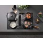 Miele KMDA 7676-1 FL BlackPerfection - Piano cottura a induzione con cappa aspirante integrata, completamente integrato, 80 cm