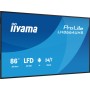 iiyama LH8664UHS-B3AG visualizzatore di messaggi Pannello piatto per segnaletica digitale 2,17 m (85.6") Wi-Fi 450 cd/m² 4K Ult