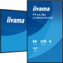 iiyama LH8664UHS-B3AG visualizzatore di messaggi Pannello piatto per segnaletica digitale 2,17 m (85.6") Wi-Fi 450 cd/m² 4K Ult