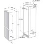 Gorenje NRKI517D61WF - Frigorifero-congelatore da incasso, 177,2 x 54 x 54,5 cm, porta scorrevole