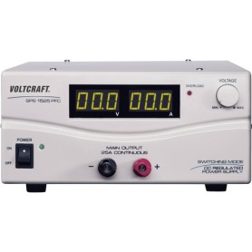 Voltcraft Labornetzgerät, einstellbar SPS 1525 PFC 3 - 15 V/DC 25 - 2 A 375 W 1 x Remote (SPS-92500-000)