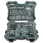 BRÜDER MANNESMANN Steckschlüsselsatz, 215-teilig bestehend aus: 3 x Umschaltknarre (1/2", 1/4" & 3/8"), - 1 Stück (98430)
