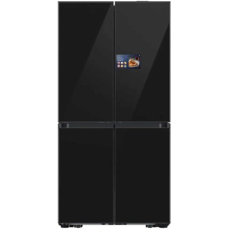 SAMSUNG RM90F67CECE Frigorifero con congelatore 4 porte, Bespoke AI Series 9, 654 L, SpaceMax, vetro nero grafite
