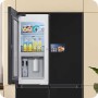 SAMSUNG RM90F67CECE Frigorifero con congelatore 4 porte, Bespoke AI Series 9, 654 L, SpaceMax, vetro nero grafite