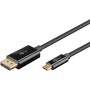 USB Adapterkabel, USB-C Stecker  DisplayPort Stecker, 4K 60Hz (schwarz, 2 Meter, 21,6 Gbit/s) (75705)