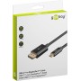 USB Adapterkabel, USB-C Stecker  DisplayPort Stecker, 4K 60Hz (schwarz, 2 Meter, 21,6 Gbit/s) (75705)