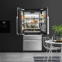 SIGNATURE SKSFD3614P Frigorifero da incasso, 2 porte, 2 cassetti, 90 cm, 486 litri