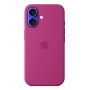 Silikon Case mit MagSafe (fuchsia, iPhone 16) (MYY53ZM/A)