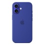 Silikon Case mit MagSafe (blau, iPhone 16) (MYY63ZM/A)