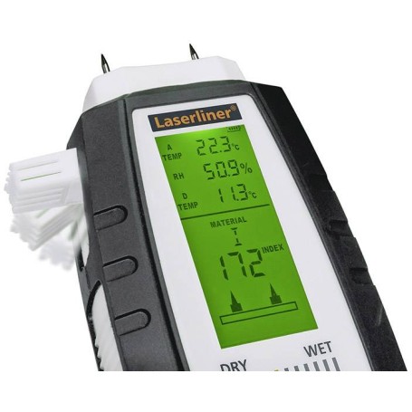 Laserliner MultiWet-Master Compact Plus Materialfeuchtemessgerät Temperaturmessung (082.390A)