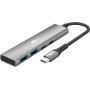 Goobay 76563 hub di interfaccia USB tipo-C 5000 Mbit/s Grigio