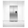 Frigorifero americano Fisher & Paykel con porta alla francese RSD80AU, 80 cm, acciaio inossidabile