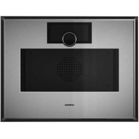 Gaggenau GS451120 Forno compatto combinato a vapore con cerniere a sinistra da incasso finitura inox, vetro fumè, 60 cm
