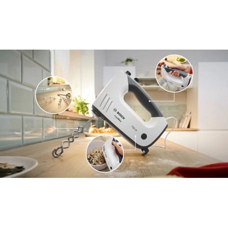 Bosch MFQ37490 Sbattitore ErgoMixx 750 W Bianco, grigio