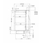 NOVY Panorama Pro 42120 con piano cottura a induzione, nero, 120 cm con cappa aspirante downdraft