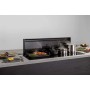 NOVY Panorama Pro 42120 con piano cottura a induzione, nero, 120 cm con cappa aspirante downdraft