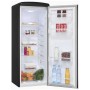 Exquisit RKS325-VH-161E Retro Full-Size, 54,5 cm di larghezza, 229 L, illuminazione interna a LED, nero opaco