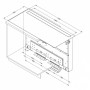 NOVY Panorama Pro 42110 con piano cottura a induzione, nero, 120 cm con cappa aspirante downdraft