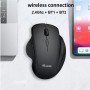 ERGONOMIC 2.4G + DUAL BLUETOOTH REC (245121)