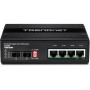 Trendnet TI-UPG62 switch di rete Non gestito L2 Gigabit Ethernet (10/100/1000) Supporto Power over Ethernet (PoE) Nero
