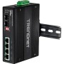 Trendnet TI-UPG62 switch di rete Non gestito L2 Gigabit Ethernet (10/100/1000) Supporto Power over Ethernet (PoE) Nero
