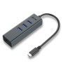 i-tec Metal C31METALG3HUB hub di interfaccia USB 3.2 Gen 2 (3.1 Gen 2) Type-C 5000 Mbit/s Grigio (C31METALG3HUB)