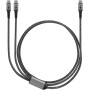 Goobay 75739 cavo USB 1,5 m USB C 2 x USB C Nero, Grigio