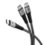 Goobay 75739 cavo USB 1,5 m USB C 2 x USB C Nero, Grigio
