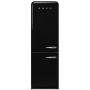Smeg FAB32LBL6 - Frigorifero stile anni '50, nero, cerniera a sinistra