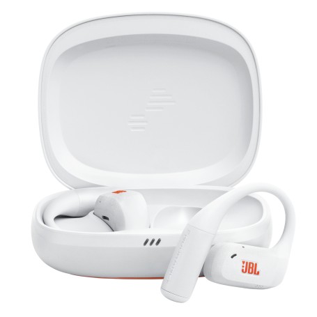 JBL Endurance Zone Cuffie Sportive Open-Ear True Wireless con Archetto Ergonomico, colore Bianco (JBLENDUZONEWHT)