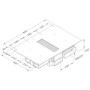 NOVY Easy Pro 1851 Cappa aspirante downdraft con piano cottura a induzione