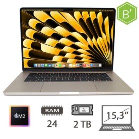 MBA 15,3 (2023)M2-8C CPU/24/2TB/10C GPU/STL/2Y - B (009491PCR-EU)