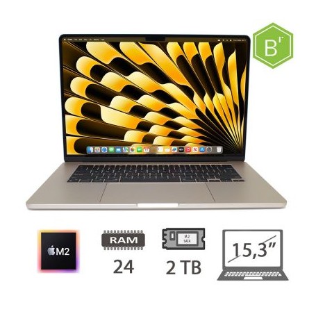 MBA 15,3 (2023)M2-8C CPU/24/2TB/10C GPU/STL/2Y - B (009491PCR-EU)