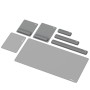 Fellowes Breyta poggiapolso Silicone Grigio (100142576)