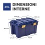 BAULE PORTAOGGETTI AZZURRO 40L (100135776)
